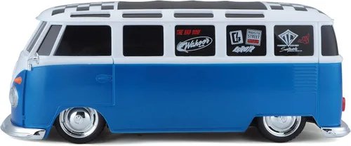 Miniatura 12 de Maisto 1:24 RC VW Van Samba 2.4GHZ Vehículo de control remoto, blanco/azul (81529-00000009)