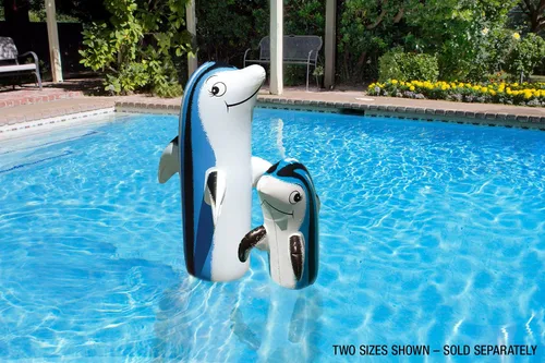 Miniatura 2 de Poolmaster 81445 - Decoración flotante para piscina, diseño de delfín bebé, grande