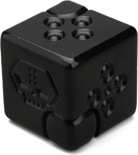 Miniatura 8 de Juguete giratorio de cubo infinito de metal 2 en 1 para adultos y adolescentes, rompecabezas de dados magnéticos geniales, artilugios de escritorio