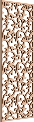 Miniatura 9 de Wheatland Paneles de pared decorativos de madera con calado, 9 3/8 pulgadas de ancho x 24 3/8 pulgadas de alto x 1/4 de alto, nogal