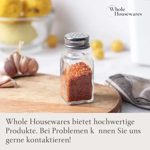 Miniatura 6 de WHOLE HOUSEWARES Juego de saleros y pimenteros de acero inoxidable Paquete de 6 piezas Lo mejor para la cocina del hogar, restaurantes y catering