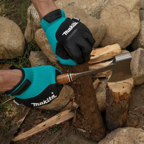 Miniatura 2 de Makita T-04151 Guantes de trabajo de protección flexible con puño abierto (mediano)