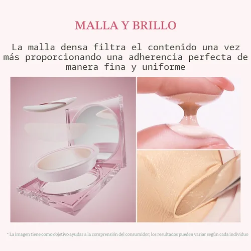 Miniatura 4 de CLIO Kill Cover Mesh Glow Base de maquillaje con almohadilla ([Repuesto incluido] 15g*2, 23N JENGIBRE), Piel de vidrio, de larga duración, ligera