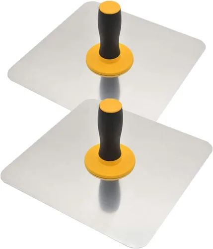 Miniatura 8 de Halcón de enlucido de aluminio con mango de agarre suave, soporte para tablero de mortero de yeso herramienta de enlucido para cemento, mortero
