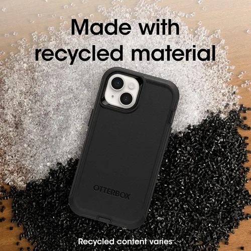Miniatura 7 de OtterBox Funda para iPhone 14 y iPhone 13 Defender Series - Negro, resistente y duradera, con protección de puerto, incluye soporte de clip