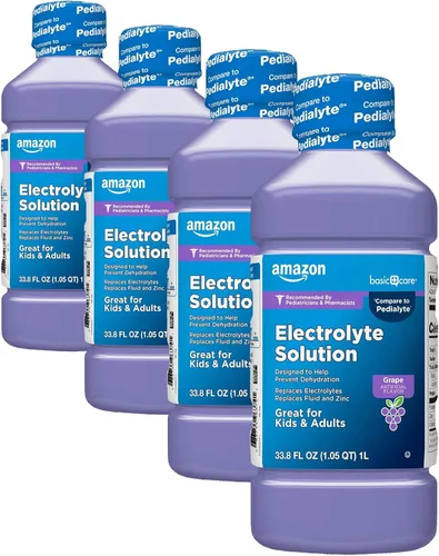 Miniatura 9 de Amazon Basic Care Solución de electrolitos, fruta mixta, diseñada para prevenir la deshidratación, reemplaza a electrolitos, líquidos y zinc, 33.8