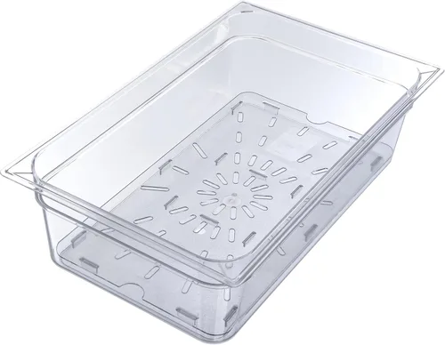 Miniatura 6 de Carlisle FoodService Products 1021507 StorPlus - Estante de drenaje de policarbonato de tamaño completo, transparente