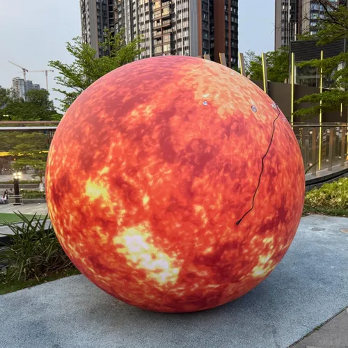 Miniatura 7 de 40" globo inflable, globo inflable del planeta de la tierra para la decoración educativa de la institución/el planetario/la tienda/del club