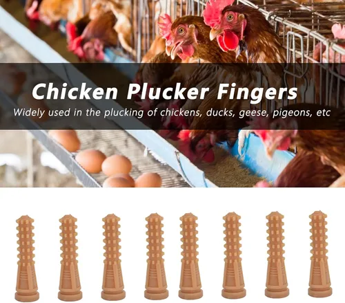 Miniatura 2 de 50 dedos desplumadores de pollo para máquina desplumadora de aves de corral, depilación de goma para depilación de aves de corral para pollo, pato