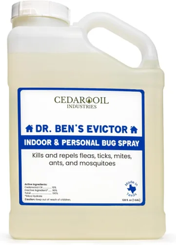 Dr. Ben's Evictor - Spray antiinsectos para interiores y personales, solución de acción rápida, ecológica y natural para defensa contra plagas para