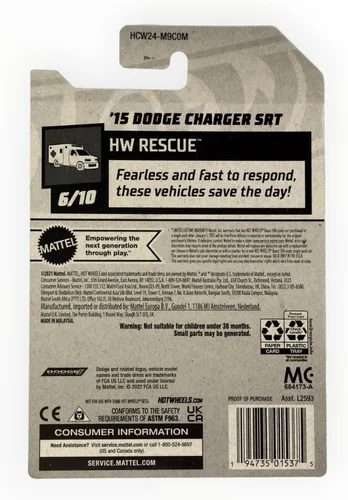 Miniatura 2 de Hot Wheels 2022 - Dodge Charger SRT '15 - EMS HW Rescue 6/10 [azul] 206/250