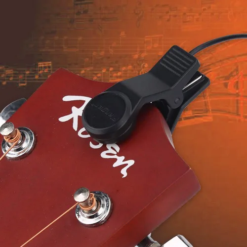 Miniatura 7 de Pastilla con clip, micrófono portátil de recogida vocal, transductor de audio para sintonizador de instrumentos musicales
