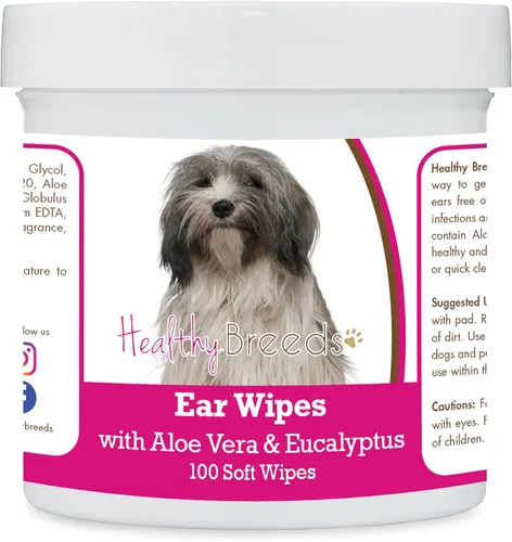 Miniatura 86 de Healthy Breeds Pastor alemán, silla de montar, toallitas de limpieza de oídos con aloe y eucalipto para perros, 100