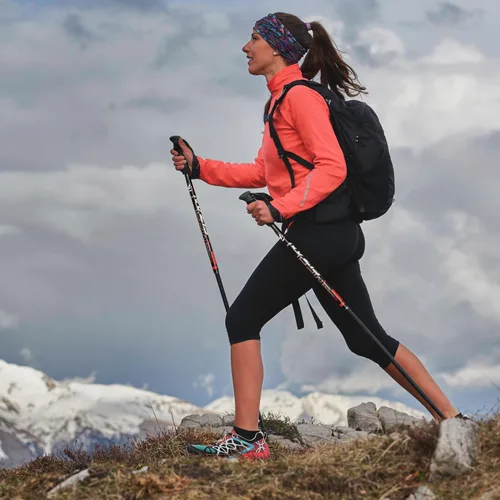 Miniatura 8 de Fizan 4 bastones de trekking compactos: ultraligeros de 6.0 onzas, para mochileros, bastones de senderismo, ajustables, plegables, ajuste