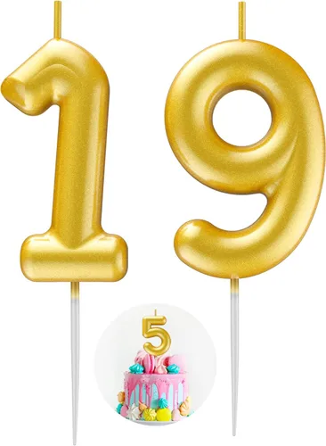 Miniatura 119 de Velas número 2 arcoíris con número 3D de feliz cumpleaños para decoración de fiesta de pastel de cumpleaños, suministros de celebración