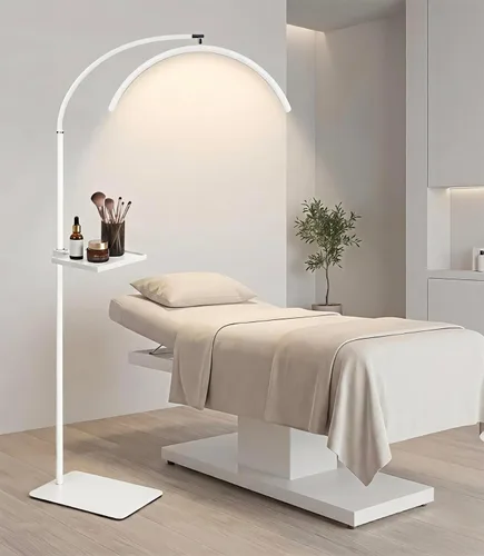Miniatura 14 de Lámpara LED de pie Half Moon – Lámpara profesional sin sombras para técnicos de pestañas, esteticistas y artistas del tatuaje Control remoto