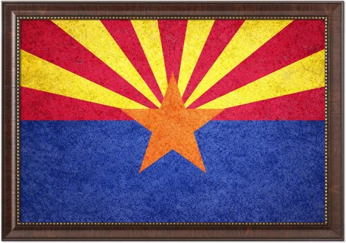 Miniatura 46 de DECORARTS - Arte de pared rústico de la bandera del estado de Arizona, fabricado en Estados Unidos, impresión de lienzo giclée de archivo, lienzo