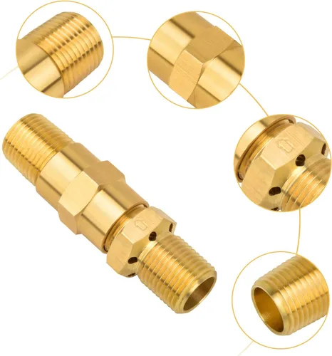 Miniatura 3 de Válvula de Mezcla de Aire para Hogueras Stanbroil, Válvula Mezcladora de Aire de Latón Sólido de 1/2" con Capacidad Alta de 150K BTU para Hogueras