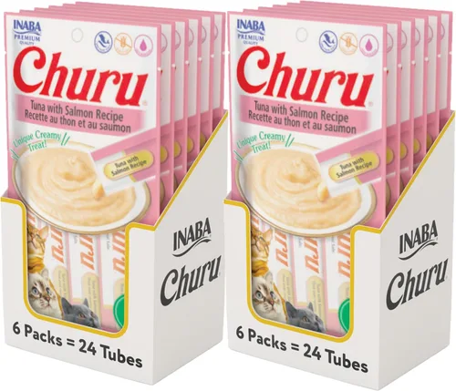 Miniatura 13 de INABA Churu - Golosinas naturales para gatos, puré para lamer (receta de pollo con cangrejo, 4 tubos)
