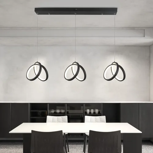 Miniatura 2 de Modernos candelabros de isla – Aplicación remota e inteligente con atenuación ajustable, brillo brillante en 60-118 pies cuadrados, luces de techo 3