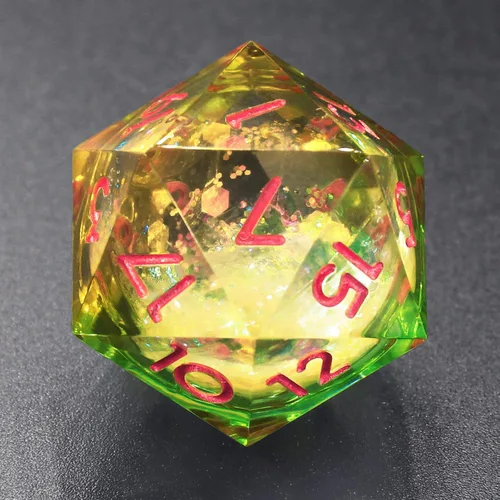 Miniatura 18 de FONVGOGO Dados Ojo de Dragón para Mazmorras y Dragones, Juego de Dados de Resina de Borde Afilado con Núcleo Líquido D&D Dados Poliédricos del Ojo