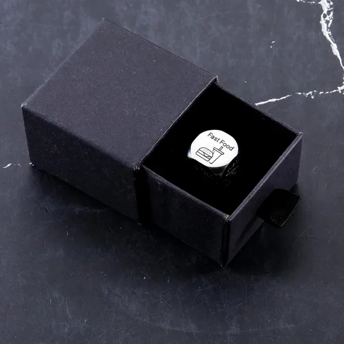 Miniatura 7 de Dados de comida, regalo para el día de San Valentín, regalos de cita nocturna para novio, novia, decisor de alimentos, 11 aniversario, regalos