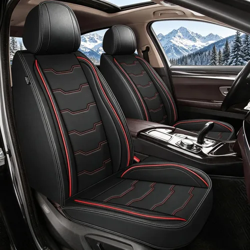 Miniatura 13 de DISUTOGO 2 Front Seat Covers for Hyundai Tucson 2005-2024 2025 2026, Waterproof Faux Leather Car Seat Covers Easy Clean & Compatible Airbag