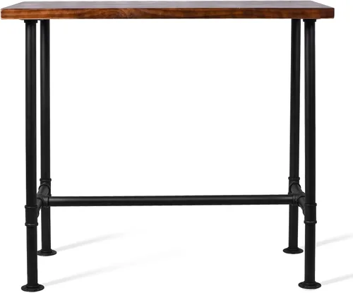 Miniatura 4 de Mesa de comedor de tubería de diseño industrial DIY, mesa de comedor informal para bar, mesa para computadora portátil, estudio moderno, mesa