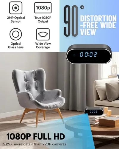 Mini cámara 1080P HD inalámbrica de seguridad para interiores con control de aplicación, pequeña cámara con detección de movimiento, visión