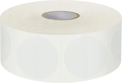 Miniatura 9 de 1000 calcomanías redondas transparentes, transparentes, autoadhesivas, paquete con línea de perforación para sobres, cajas y embalaje de regalo