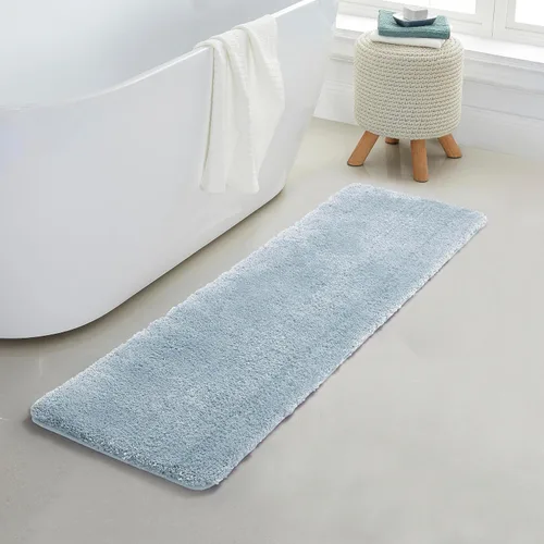 Miniatura 43 de YHF - Alfombras de baño de 20 x 32 pulgadas, extra gruesas y suaves, de microfibra peluda, lavables a máquina, alfombras de baño absorbentes, tapete