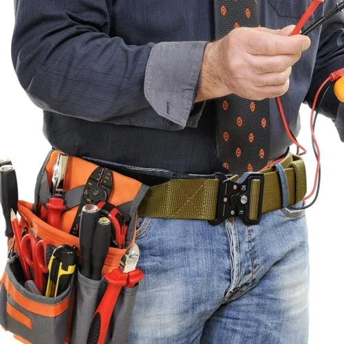 Miniatura 6 de Cinturón táctico, estilo militar, correa de malla de malla resistente de liberación rápida, cinturón de hebilla de metal para hombres y mujeres