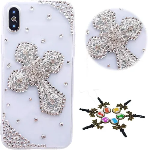 Miniatura 22 de Sparkle - Funda compatible con Samsung Galaxy Note 10, elegante funda 3D hecha a mano con diseño de diamantes de imitación, diseño de mariposas