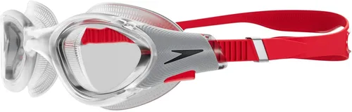 Miniatura 2 de Speedo Biofuse 2.0 - Gafas de natación unisex para adultos Rojo alimentado/plata/transparente