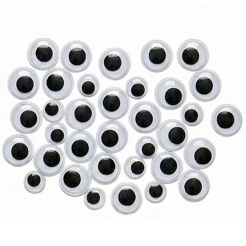 Miniatura 3 de Limpiadores de pipas negros con ojos ondulantes (paquete de 300) tallos de felpilla para decoración de manualidades y manualidades creativas