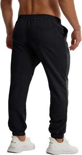 Miniatura 2 de GYMBULLFIGHT Pantalones deportivos para hombre, para gimnasio, correr, entrenamiento, pantalones deportivos con cordón y bolsillos
