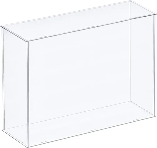 Miniatura 19 de MECCANIXITY Vitrina de acrílico Caja de plástico transparente montar escaparate a prueba de polvo 14x6.3x4.1 pulgadas para artículos coleccionables