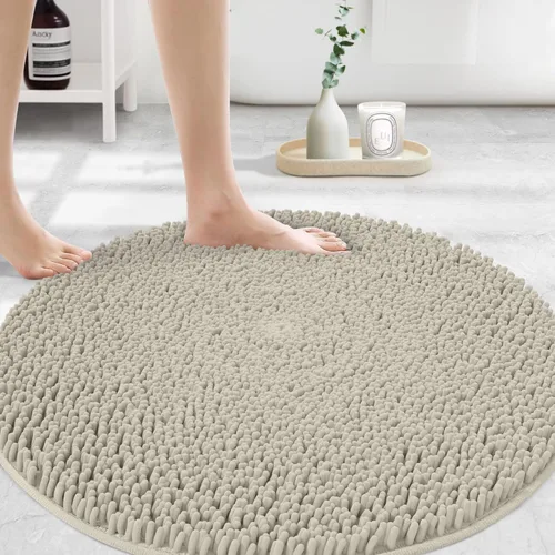 Miniatura 42 de MAYSHINE Alfombra de Baño de Chenilla Afelpada Extra Suave, Súper Absorbente, Alfombra de Baño Antideslizante Microfibra Esponjosa