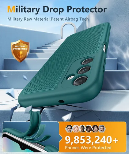 Miniatura 225 de FNTCASE Funda para iPhone 17 Pro: Fundas delgadas translúcidas de color azul claro compatibles con MagSafe, protección completa de la cámara