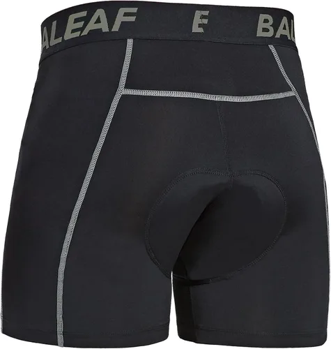 Miniatura 23 de baleaf Pantalones cortos de ciclismo acolchados 3D para hombre, ropa interior de ciclismo MTB Liner