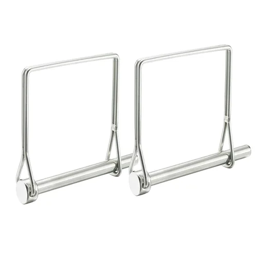 Pasadores de enganche de remolque de alta resistencia, acero inoxidable 316, pasadores de acoplador de seguridad de 1/4 pulgada, 1.97 pulgadas