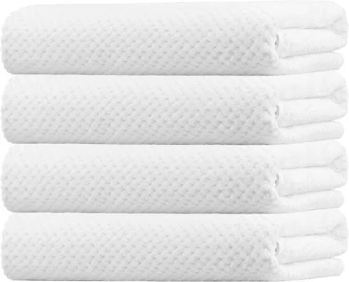 Miniatura 17 de HOMEXCEL Juego de Sábanas de Baño Toallas Paquete de 2 (35 x 70 Pulgadas), Toallas de Baño Ultra Suaves para Baño, Toallas Ligeras y de Secado Negro