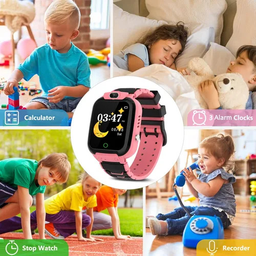 Miniatura 5 de CMKJ Reloj inteligente para niños con 14 juegos reloj de juguetes para niños con cámara y reproductor de MP4 pantalla táctil regalo para niñas