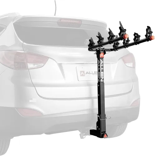 Miniatura 11 de Allen Sports Premier - Portabicicletas con bloqueo de liberación rápida para 4 bicicletas para enganche de 2 pulgadas en vehículos con neumático