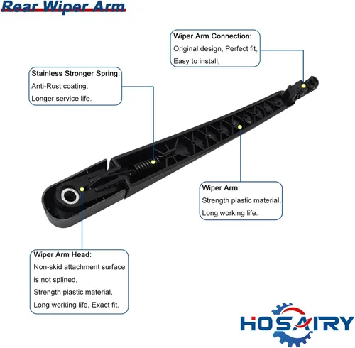 Miniatura 3 de Juego de limpiaparabrisas trasero 98811-1H000 para Hyundai Tucson 2010-2015, para Kia Sportage 2011-2016 Conjunto de limpiaparabrisas trasero