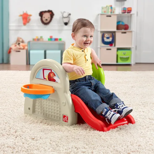 Miniatura 3 de Step2 Centro de actividades Sports-Tastic, juego deportivo para niños pequeños, tobogán para interiores y exteriores, gimnasio de juegos incluye