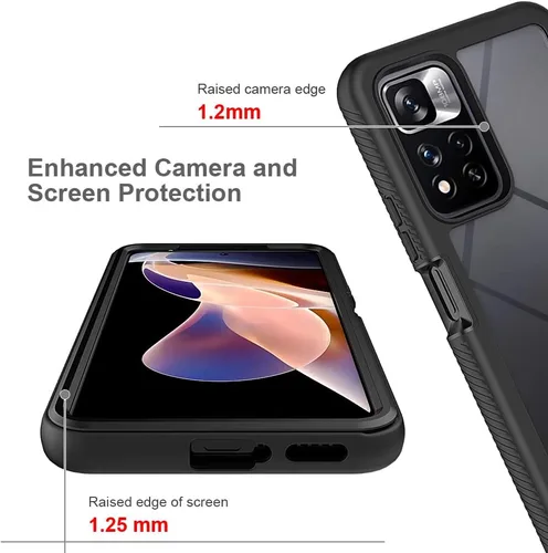 Miniatura 4 de Funda para Xiaomi Redmi Note 11 Pro+ 5G, funda protectora anticaídas y absorción de golpes para Xiaomi Redmi Note 11 Pro+ 5G Case Azul