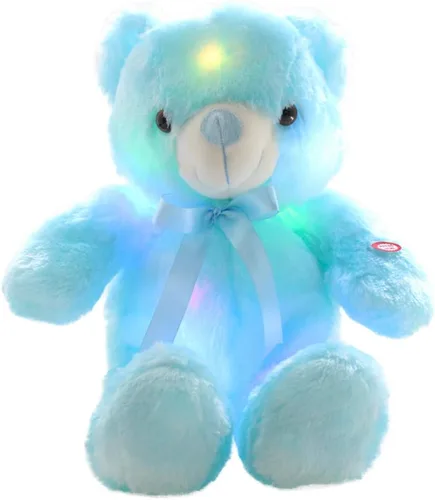 Osos de peluche LED, animales de peluche, lindo oso brillante con luces de peluche, juguetes creativos luminosos de colores para habitación, niños,