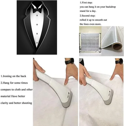 Miniatura 5 de BJRLEM998 - Telón de fondo de esmoquin negro de 3 x 5 pies para hombre, traje de pajarita en blanco y negro, traje de lujo, cumpleaños, cena