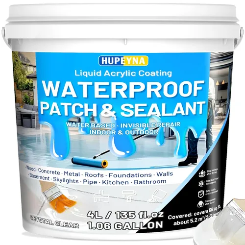 Hupeyna Sellador impermeable, revestimiento impermeable transparente líquido, agente de reparación antifugas, adhesivo invisible a prueba de agua